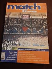 FANZINE MAGAZIN MATCH LIVE #51 OKTOBER 2001 ULTRAS HOOLIGANS LEIPZIG ENGLAND