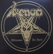 Venom Welcome To Hell GOLD WITH BLACK SPLATTER NEAR MINT BMG Vinyl LP