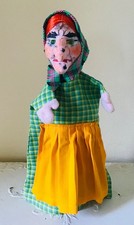 Dresdner Künstlerpuppe Handpuppe Hexe unbespielt Fa. Expertic DDR