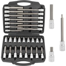 TECPO INNENSECHSKANT STECKSCHLÜSSEL SATZ 1/2 SECHSKANT NÜSSE FÜR INBUS SCHRAUBEN