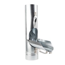 Fallrohrklappe mit Sieb Ø87mm Regenrohrklappe verzinkter Stahl Laubfilter