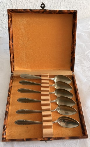 Vintage alpaka kaffeelöffel - alpaka,