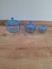 ? Schale Bonboniere Diva 1,5l + 600 ml +160 ml blau Tupperware ?