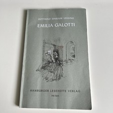 Emilia Galotti | Gotthold Ephraim Lessing | Taschenbuch | Hamburger Lesehefte