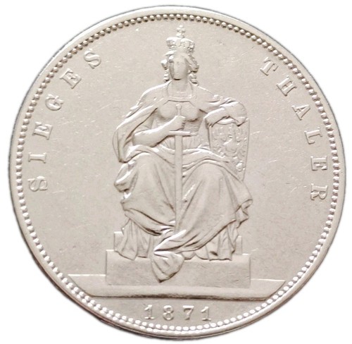 Preußen thaler 1871 silber - thaler,