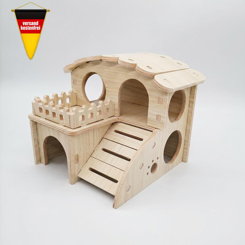 Holz hamsterhaus mehrkammern - holz,