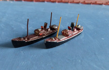 2 Wiking Metall Modelle 194  - 1 : 1250 Fischdampfer Fischkutter  3,5 cm