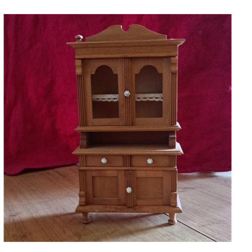 Holz puppenhaus schrank braun - puppenhaus,