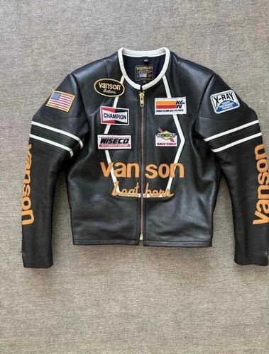 Vanson leder motorrad jacke - vanson,