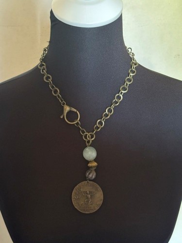 Vintage halskette mit - vintage,