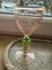 Cordial Glas Fritz Lampl  Art Deco   1930 er Lauscha Bimini / Glass