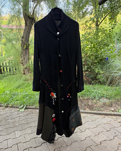 Damen strickmantel schwarz - damen,