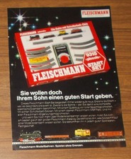 Seltene Werbung FLEISCHMANN Modellbahnen 9315 piccolo START-SET 1981