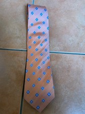 Herren Krawatte, Royal Class Selection, apricot/blau, Seide