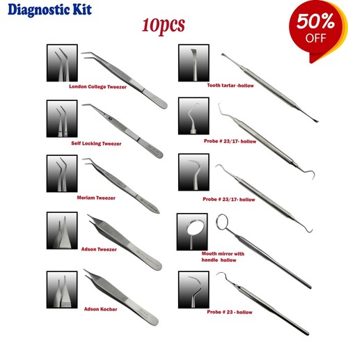 Dental examination explorer - examination,