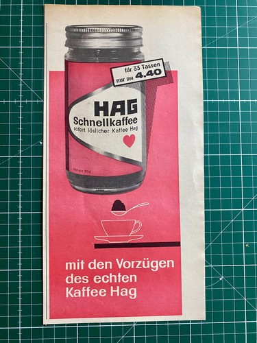 Kaffee hag schnellkaffee 60s - kaffee,