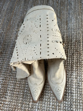 ERMANNO SCERVINO WESTERN BOOTS STIEFEL GR. 41 BEIGE