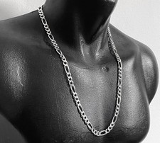 Figaro Kette Massiv Silber 925 Halskette 60cm