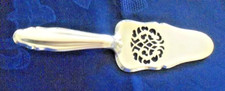 alter Tortenheber, Kuchenschaufel, Durchbruchmuster, ca. 20,5 cm, versilbert