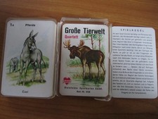 altes Quartett "Große Tierwelt" von Bielefelder (1964)