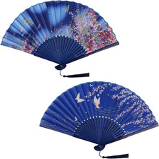 Seide Handfächer 2 Stück