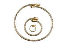 3er Set Edelstahl Bicolor