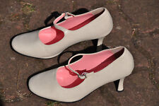 Exklusive Riemchen Pumps GR 38 Elfenbein weiß lining pink Australien High Heels