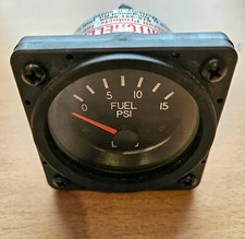 Mitchell Aircraft Aviation Benzin Psi Anzeige, Top Zustand, 300 Flugstunden