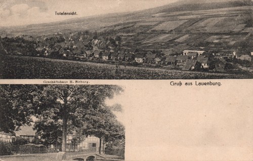Lauenburg totalansicht - ak, lauenburg,