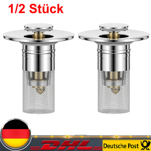 Waschbeckenstöpsel mit - 1/2x,