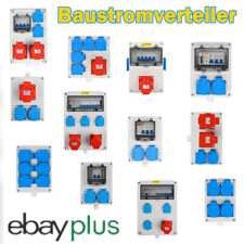 Baustromverteiler Leistungsschalter Verteilerkasten Aufputz Gehäuse Steckdose DE