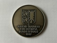 Medaille "Jugend trainiert für Olympia Bundesfinale 1987" Schleswig-Holstein