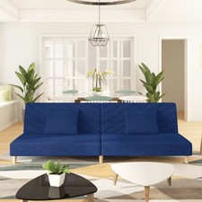 Schlafsofa 2-Sitzer mit 2 Kissen Schlafcouch Couch Sofabett Tagesbett Gästebett