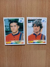 Panini Fußball WM 1998  2 Sticker Spanien Nr. 240, 241