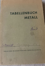 TABELLENBUCH METALL FÜR DEN UNTERRICHT AN BERUFS-UND FACHSCHULEN; SCHLOSSER
