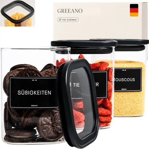 Vorratsgläser eckig mit