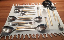 Drache LUXADOR Menübesteck 6 Personen + Zubehör, 42 Teile, gebraucht, goldfarben