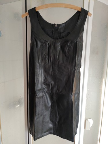 Lederkleid minikleid schwarz - lederkleid,