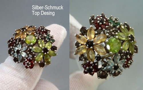 Sk38 vintage blumen ring 56 - vintage,