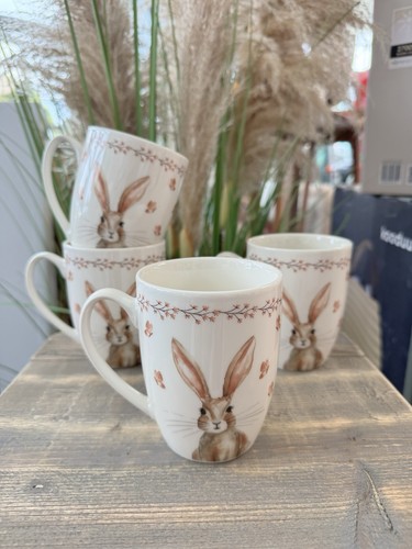 Set tassen mit hasenmotiv - mit,