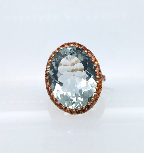 Ring grüner amethyst oranger - ring, amethyst/oranger