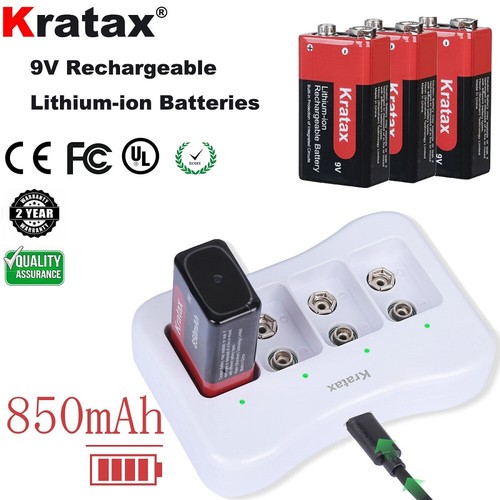 Kratax akku 850 mah 6f22 - 9v,