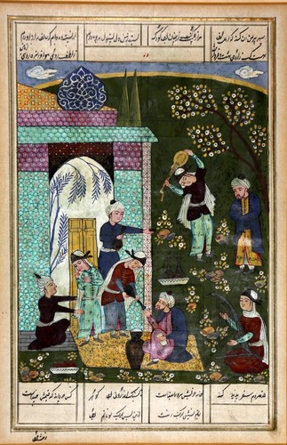 Persische miniatur malerei - miniatur,