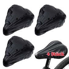 Fahrradsattelbezug 4er Set Schwarz - Regenschutz für meisten Fahrräder (25x24cm)