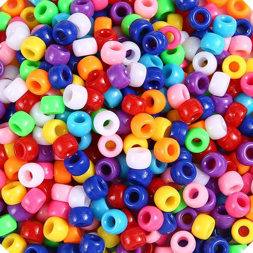 500 stück pony beads 6x9mm - beads,
