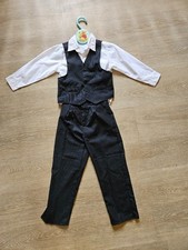festlicher 3-teiliger Nadelstreifen-Anzug Größe 98/104