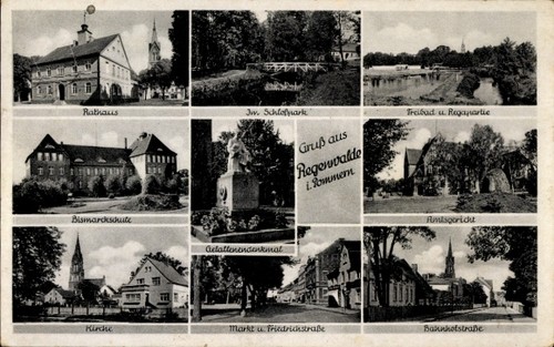 Resko regenwalde pommern - ak,