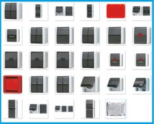 Jung WG 800 Aufputz IP44 – Steckdose, Schalter, Taster & mehr zur Auswahl