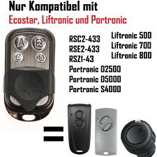 Tasten Garagentor Ersatz Handsender für Ecostar RSE2/Ecostar RSC2 | 433,92Mhz
