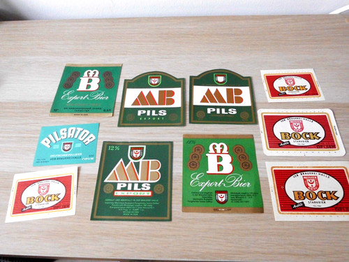 Bieretiketten ddr aus - 10,